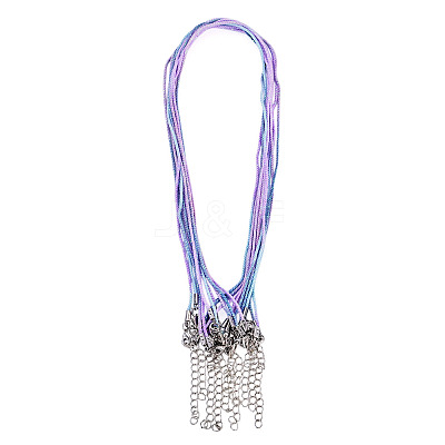 10Pcs Cotton & Metallic Cord Necklace Making NJEW-TAC0056-1