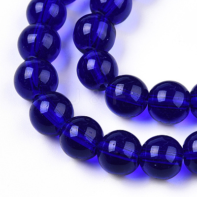 Transparent Glass Beads Strands GLAA-T032-T8mm-15-1