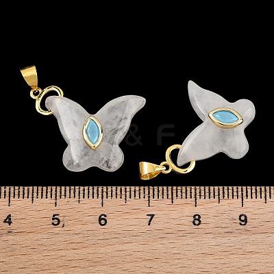 Natural Quartz Crystal Rock Crystal Pendants GG-CBA19F2-01G-06-1