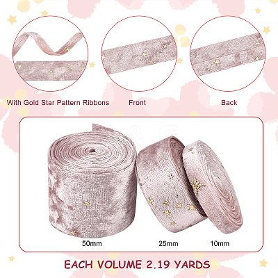 3Bundles 3 Style Flannelette Ribbons OCOR-BC0001-67B-1