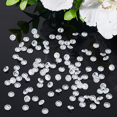 150Pcs Cubic Zirconia Cabochons ZIRC-PH0001-28-1