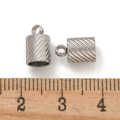 Tarnish Resistant 304 Stainless Steel Cord Ends STAS-Z084-07P-01B-1