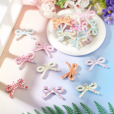 22Pcs 11 Colors Opaque Printed Acrylic Pendants MACR-TA0002-87-1