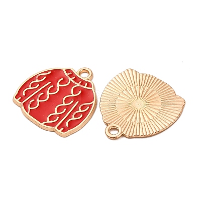 Christmas Alloy Enamel Pendants ENAM-K080-01K-G-1