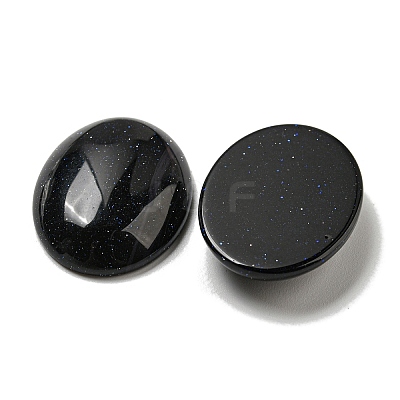 Synthetic Blue Goldstone Cabochons G-C115-01B-49-1
