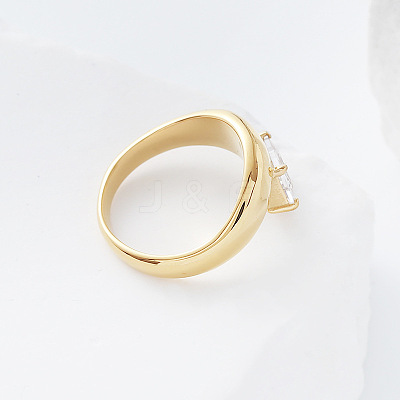 304 Stainless Steel Glass Finger Rings LS-MD8256-1-1
