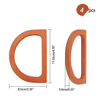 Wooden D Shape Handles Replacement FIND-PH0015-91-1