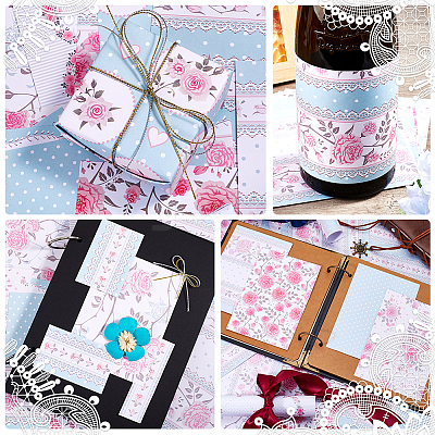 24 Sheets 12 Styles Rose Scrapbook Paper Pads DIY-WH0304-989H-1