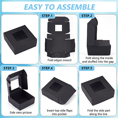 Paper Gift Storage Box CON-WH0001-27A-02-1
