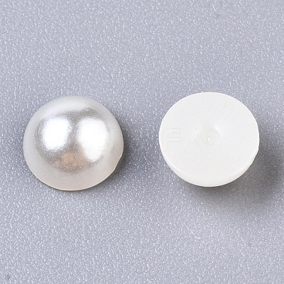 ABS Plastic Imitation Pearl Cabochons SACR-S738-6mm-Z24-1