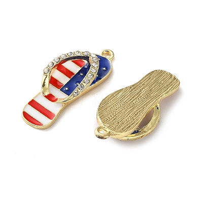 Independence Day Alloy Enamel Pendants ENAM-I069-01G-07A-1
