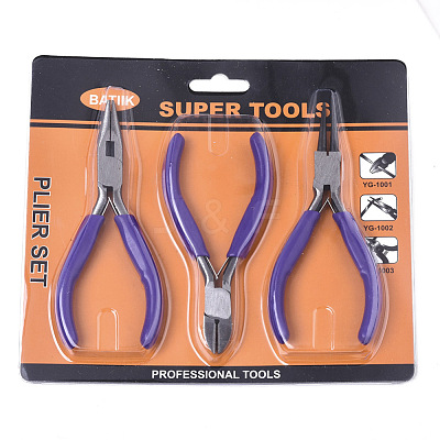 45# Steel Jewelry Plier Sets TOOL-S012-08B-1