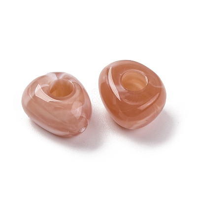 Two Tone Opaque Acrylic Beads MACR-Z002-02D-1