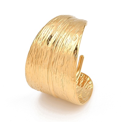 304 Stainless Steel Cuff Bangles for Women BJEW-P362-03G-1