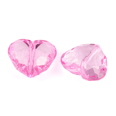 Transparent Acrylic Beads X-PL318Y-4-1