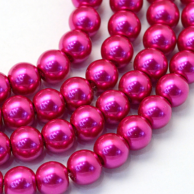 Baking Paint Glass Pearl Bead Strands HY-Q003-3mm-17-1