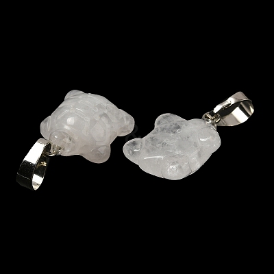 Natural Quartz Crystal Pendants G-F758-A04-P-1