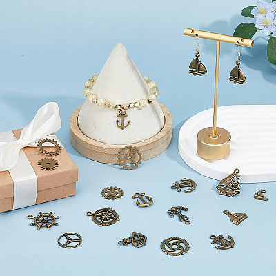 108PCS 18Style Alloy Pendants FIND-FH0008-43-1