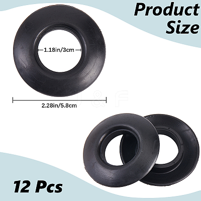 12Pcs PVC Water Retaining Ring AJEW-GF0010-39-1