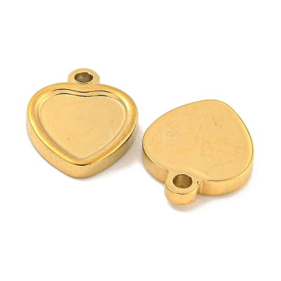 Ion Plating(IP) 304 Stainless Steel Pendant Cabochon Settings STAS-P365-11G-1