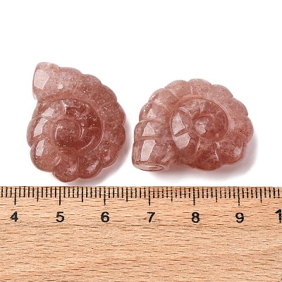 Natural Strawberry Quartz Pendants G-NH0065-01I-1