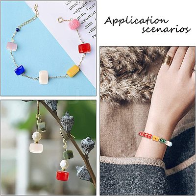 DIY Stretch Bracelets Making Kits GLAA-NB0001-16-1