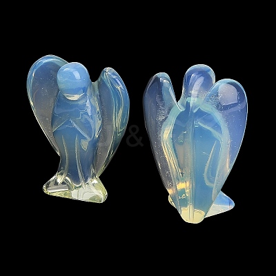Opalite Carved Angel Figurines G-O200-03J-12-1