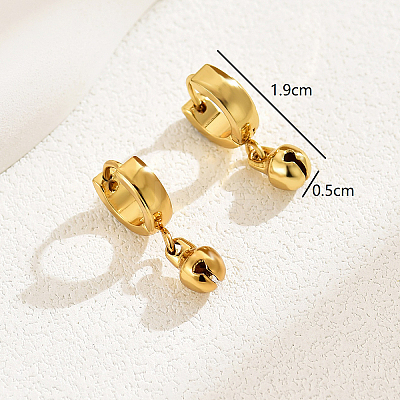Elegant and Versatile 201 Stainless Steel Hoop Earrings WR7294-1