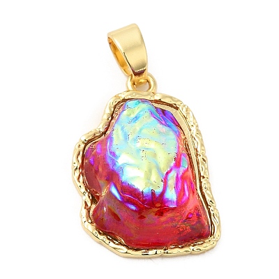 Rack Plating Brass Pendants KK-C033-04G-05-1
