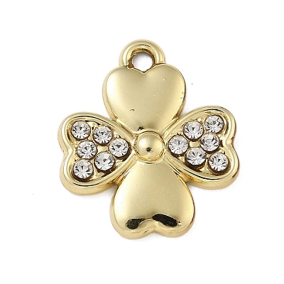 Alloy Rhinestone Pendants PALLOY-P308-10KCG-1