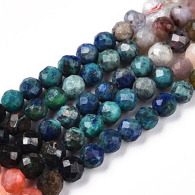Natural & Synthetic Mixed Gemstone Beads Strands G-D080-A01-01-32-1