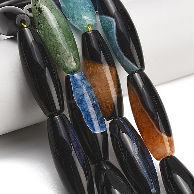 Natural Agate Beads Strands G-L654-G20-01C-1