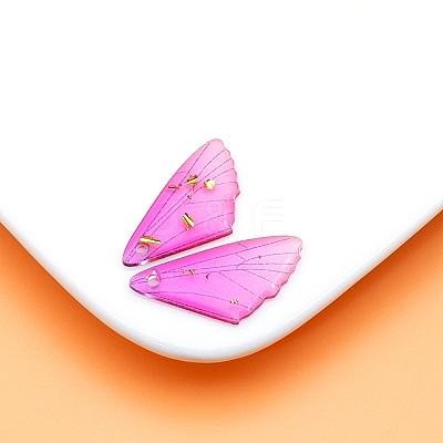 Transparent Resin Pendants RESI-TAC0005-023A-12-1