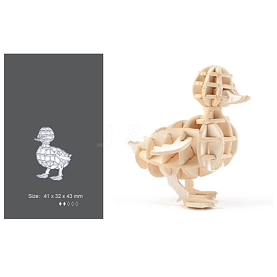 DIY Wooden Assembly Animal Toys Kits for Boys and Girls PW-WGEF5F2-08-1