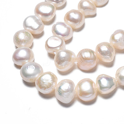 Natural Cultured Freshwater Pearl Beads Strands PEAR-N014-08A-1