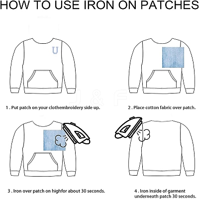 Computerized Embroidery Cloth Iron On Patches DIY-GF0002-18A-1