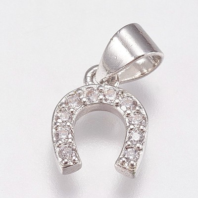 Brass Micro Pave Cubic Zirconia Charms LS-ZIRC-E145-27P-1