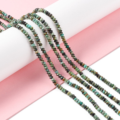 Natural African Turquoise(Jasper) Beads Strands G-F717-02A-1