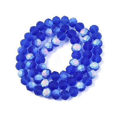 Transparent Glass Beads Strands EGLA-A044-T8mm-MB31-1