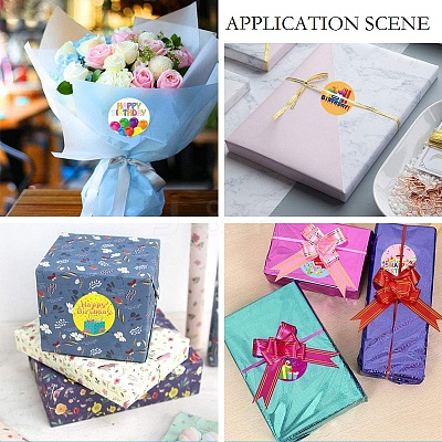 Birthday Themed Pattern Self-Adhesive Stickers DIY-E023-08F-1