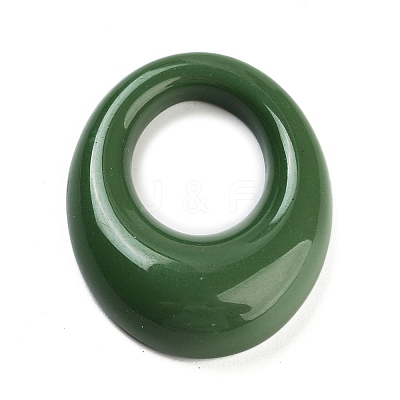 Opaque Resin Pendants RESI-E058-01C-1