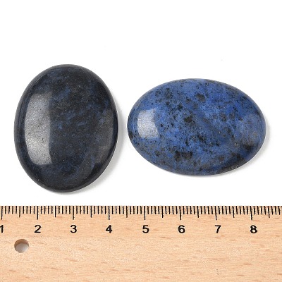 Natural Dumortierite Quartz Cabochons G-C189-03-1