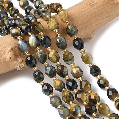 Natural Tiger Eye Beads Strands G-F809-A26-01-1