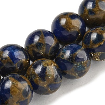 Synthetic Gold Clinquant Stone Beads Strands G-P549-A01-03A-1