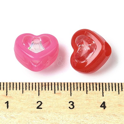 Tansparent Acrylic Beads X-OACR-D309-08-1
