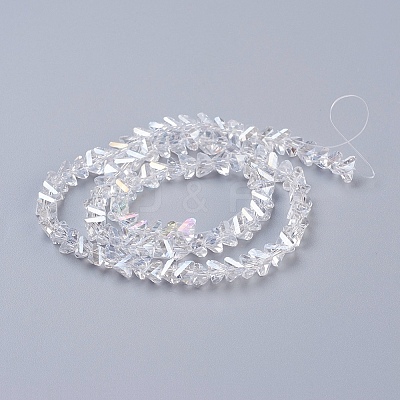 Electroplate Glass Beads Strands X-EGLA-J146-6mm-AB01-1