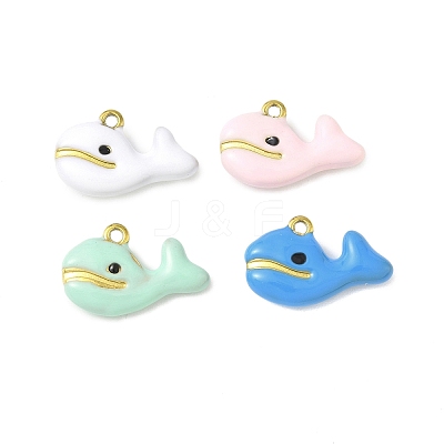 304 Stainless Steel Enamel Pendants STAS-I346-25G-01-1