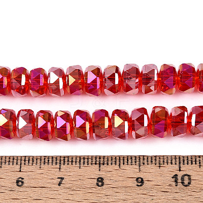 Electroplate Glass Beads Strands EGLA-T021-20I-1
