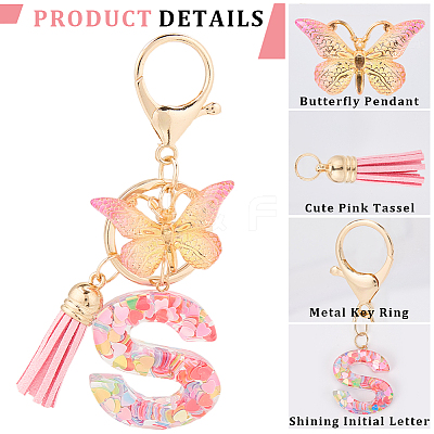 Zinc Alloy Tassel Keychain KEYC-WH20004-12T-1