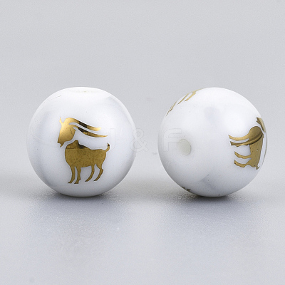 Electroplate Glass Beads EGLA-S178-11A-02-1
